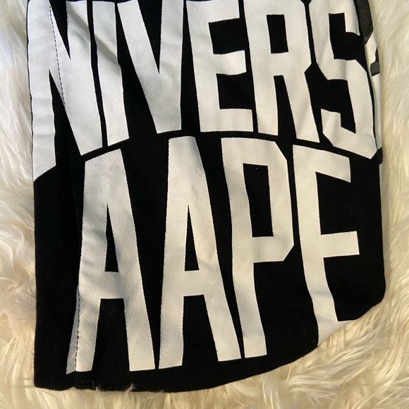 Black bape varsity jacket